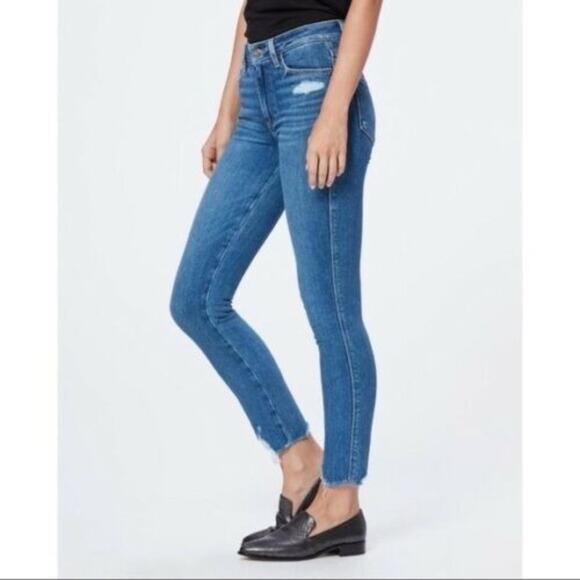 Paige Hoxton Ankle Skinny Jazlyn Destructed Size 24 - Picture 4 of 8